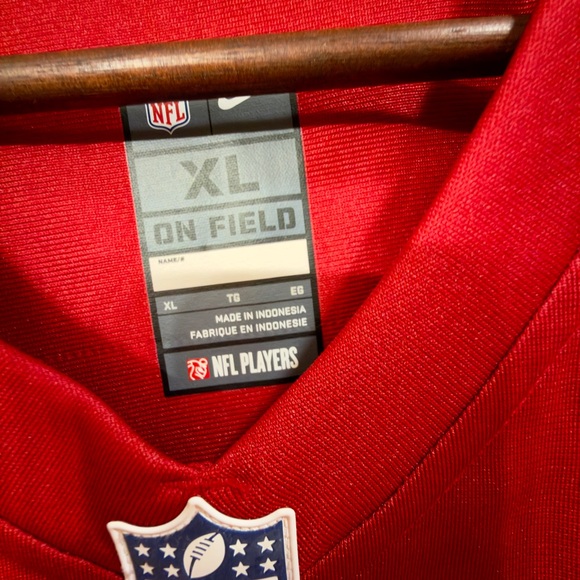 Nike On The Field NFL San Francisco 49ers Deebo Samuel 19 Red Jersey Size XL EUC - Picture 3 of 5